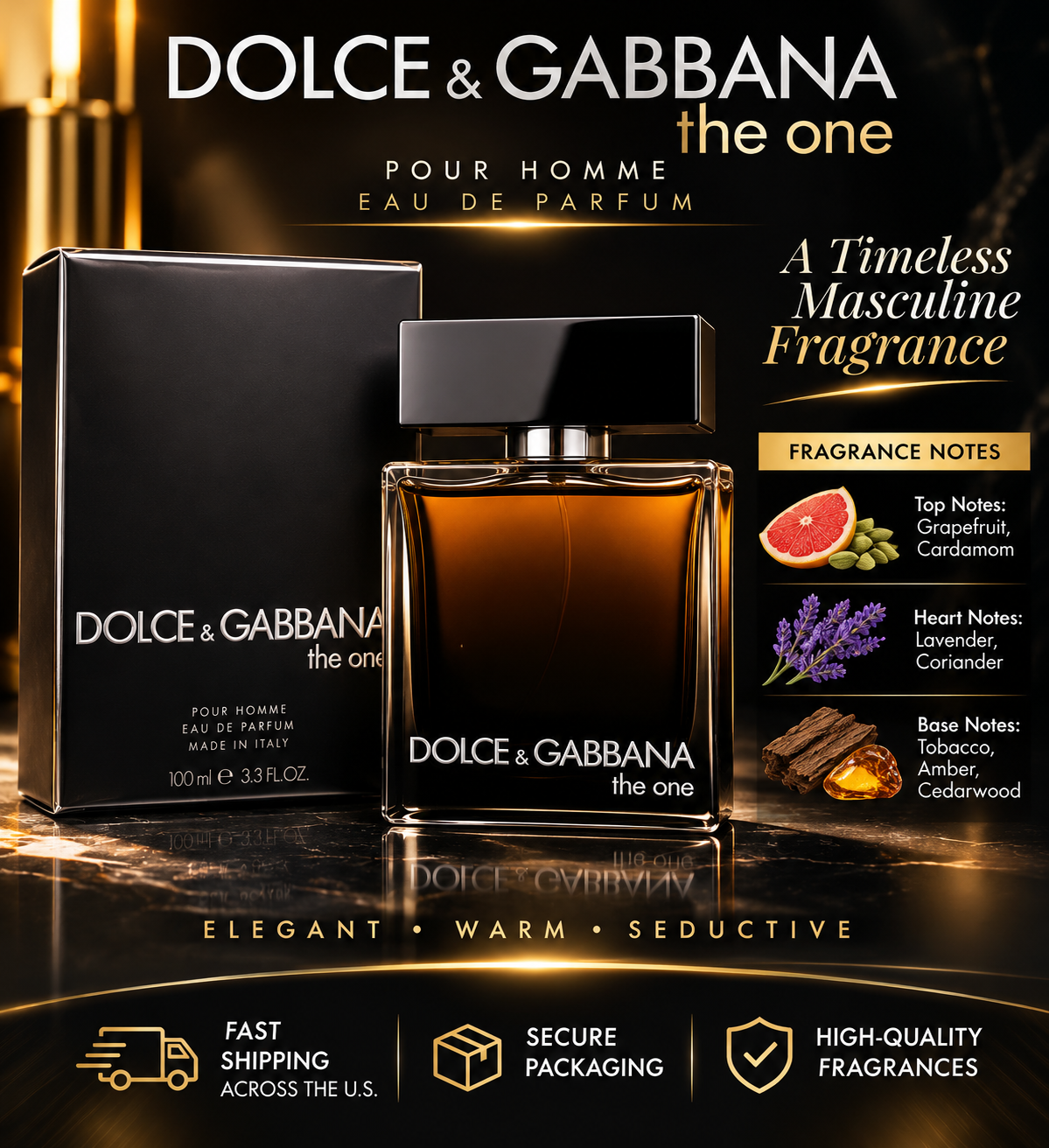 Dolce & Gabbana The One Eau de Parfum for Women – Elegant & Timeless Fragrance