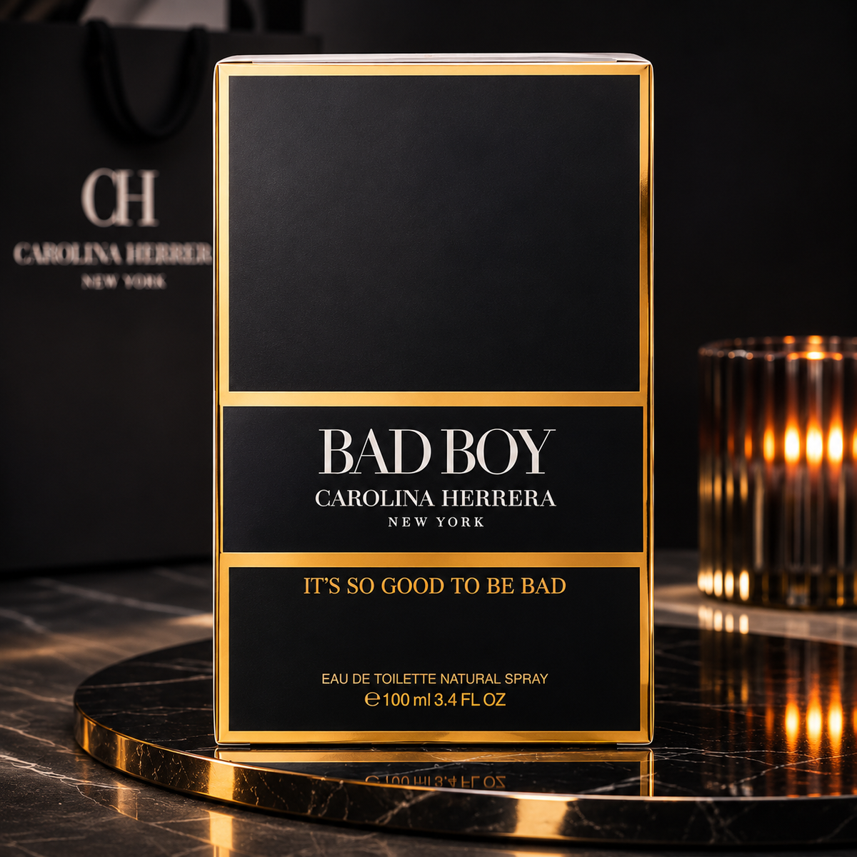 Carolina Herrera Bad Boy Eau de Toilette for Men – Bold & Seductive Fragrance