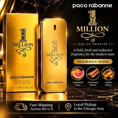 Rabanne 1 Million Eau de Toilette for Men – Bold, Luxurious & Seductive Fragrance