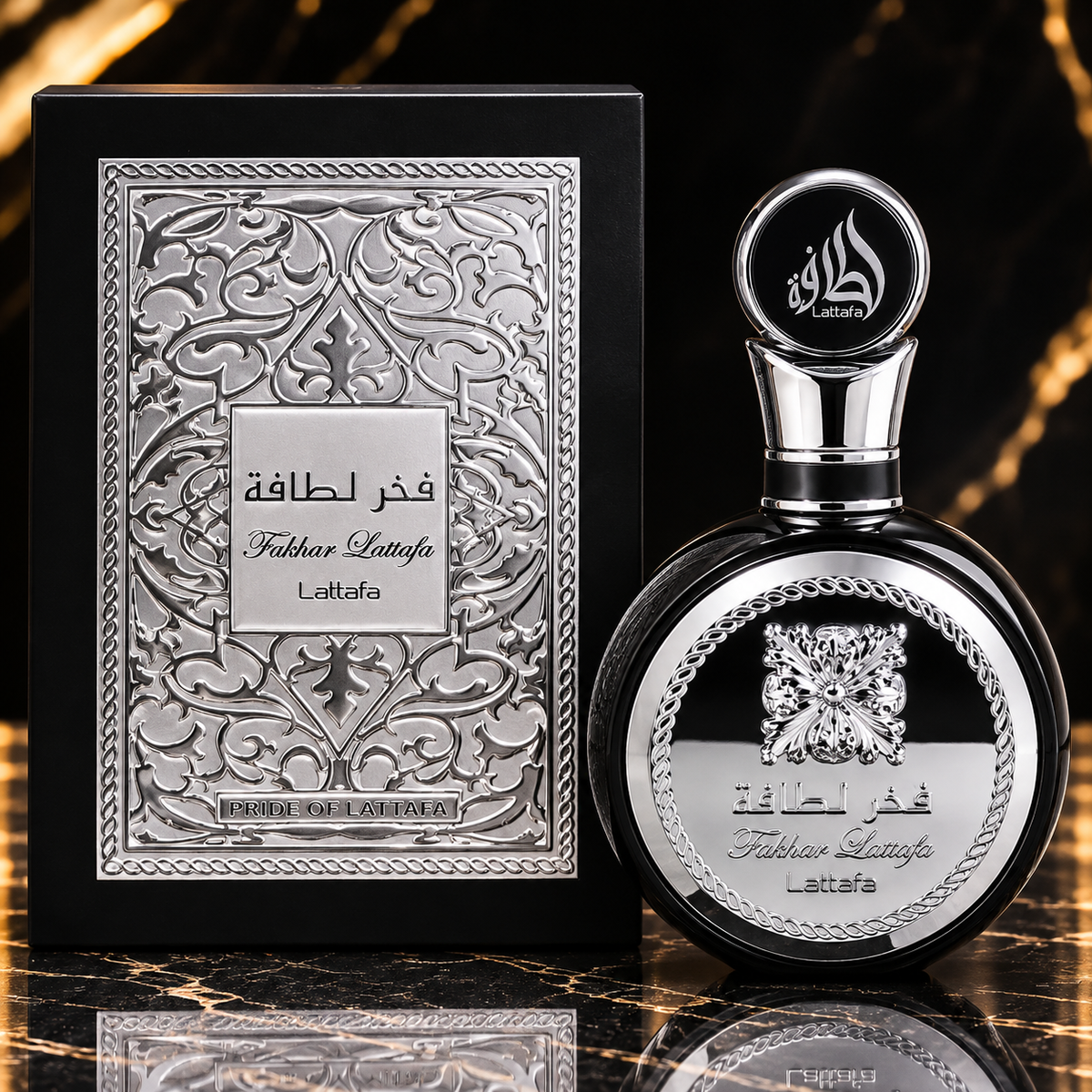 Lattafa Fakhar Black Eau de Parfum for Men – Fresh, Woody & Luxurious Arabian Fragrance
