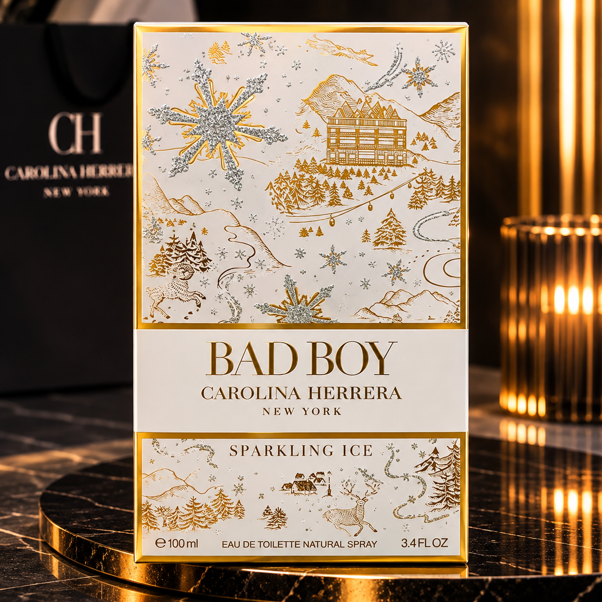 Carolina Herrera Bad Boy Sparkling Ice Eau de Toilette for Men – Limited Edition