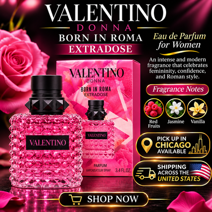 Valentino Donna Born in Roma Extradose Parfum for Women – Intense, Floral & Luxurious Fragrance
