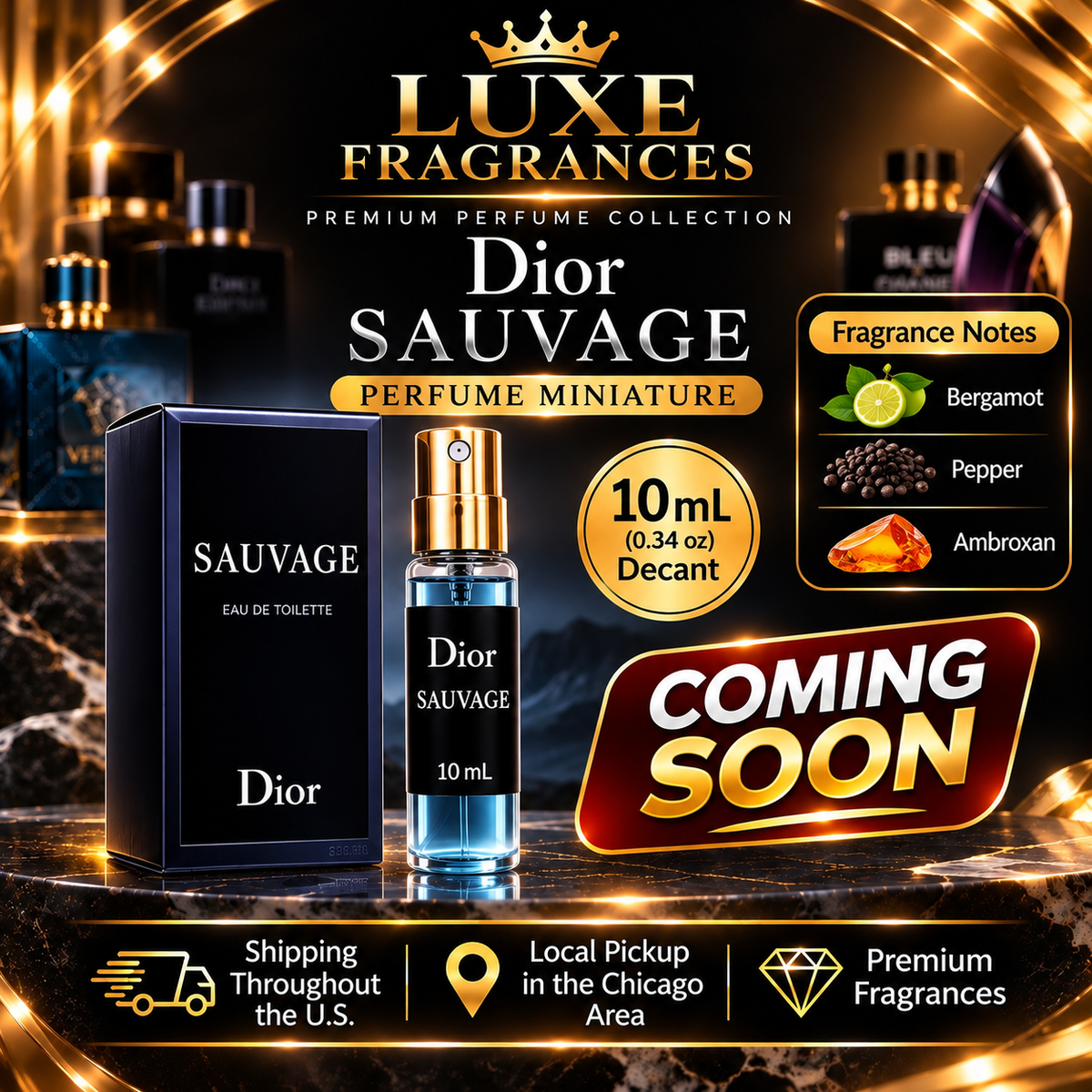 Decant's-Dior Sauvage Eau de Toilette for Men – Fresh, Bold & Masculine Fragrance (Copia)