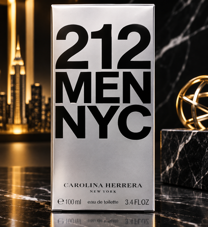 Carolina Herrera 212 Men Eau de Toilette – Fresh, Woody & Masculine Fragrance