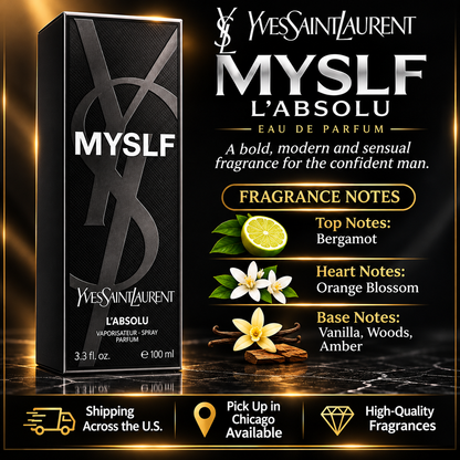 Yves Saint Laurent MYSLF Eau de Parfum for Men – Fresh, Woody & Sophisticated Fragrance