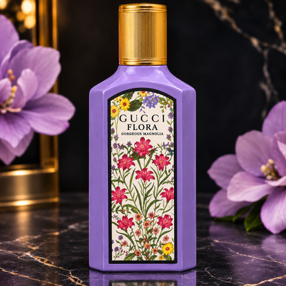 Gucci Flora Gorgeous Magnolia Eau de Parfum for Women – Elegant, Floral & Luxurious Fragrance